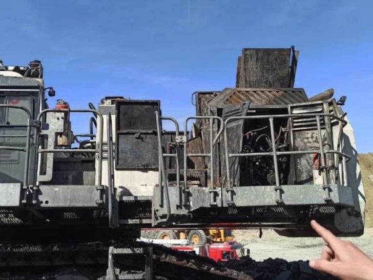 U RiTE Ugljevik izbio požar na bageru