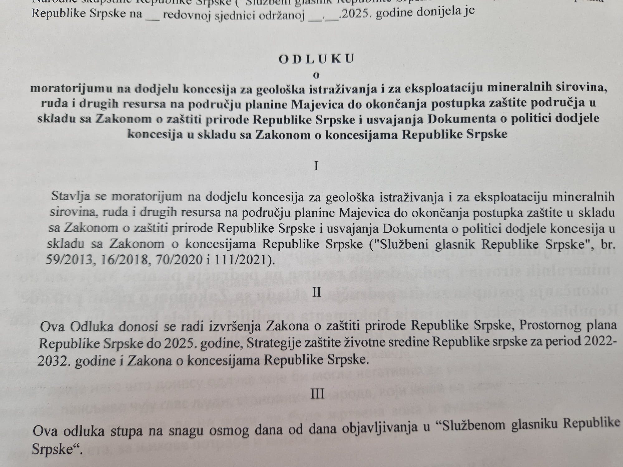 odluka ne litijum lopare