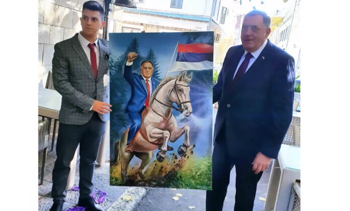 Dodik slika konj poklon 89